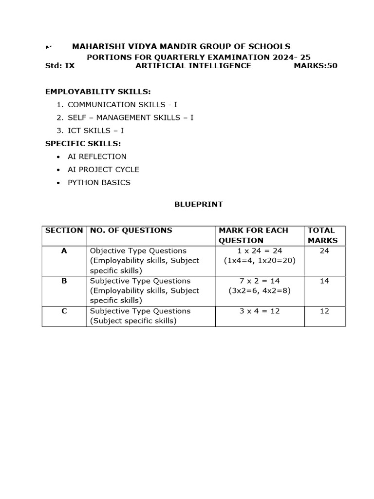 AI Project Cycle for IX Grade | PDF | Data Type | Artificial Intelligence