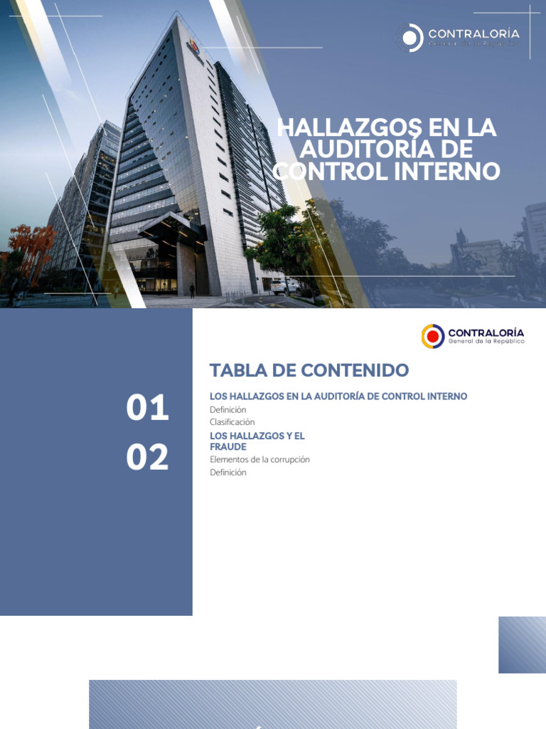 Hallazgos en Auditoría de Control Interno | PDF | Corrupción política ...
