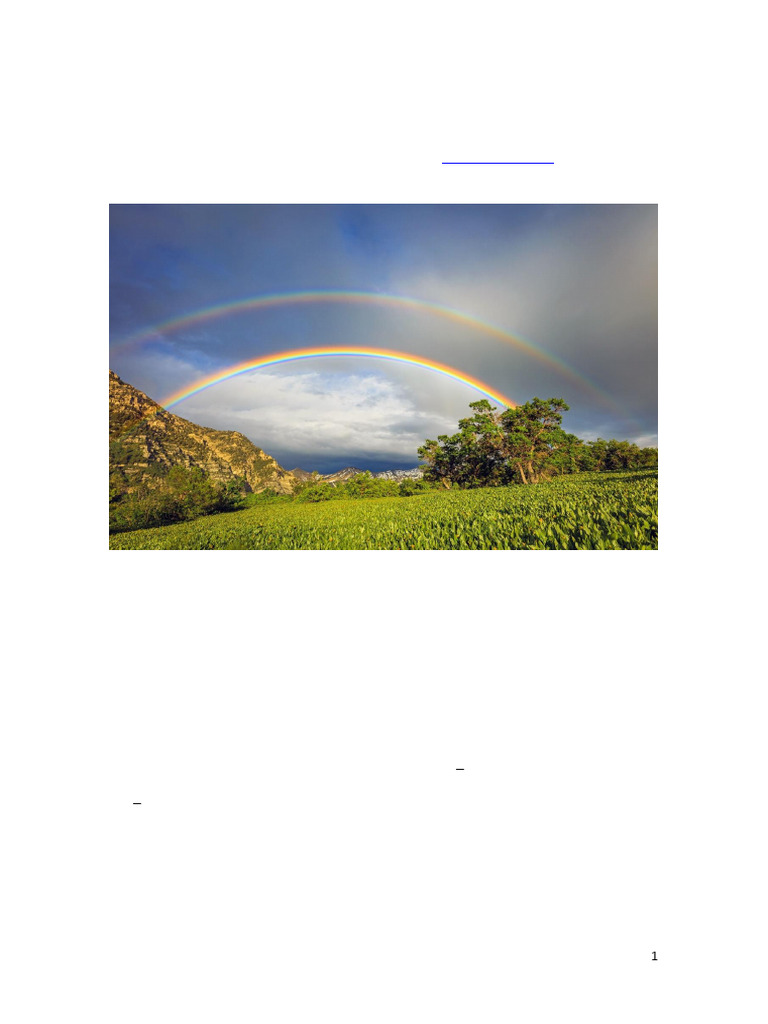 Siete colores del arcoíris: ¿realidad o mito? | PDF | Color | Arco iris