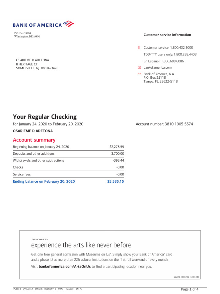 eStmt_2020-02-20 | PDF | Receipt | Banks