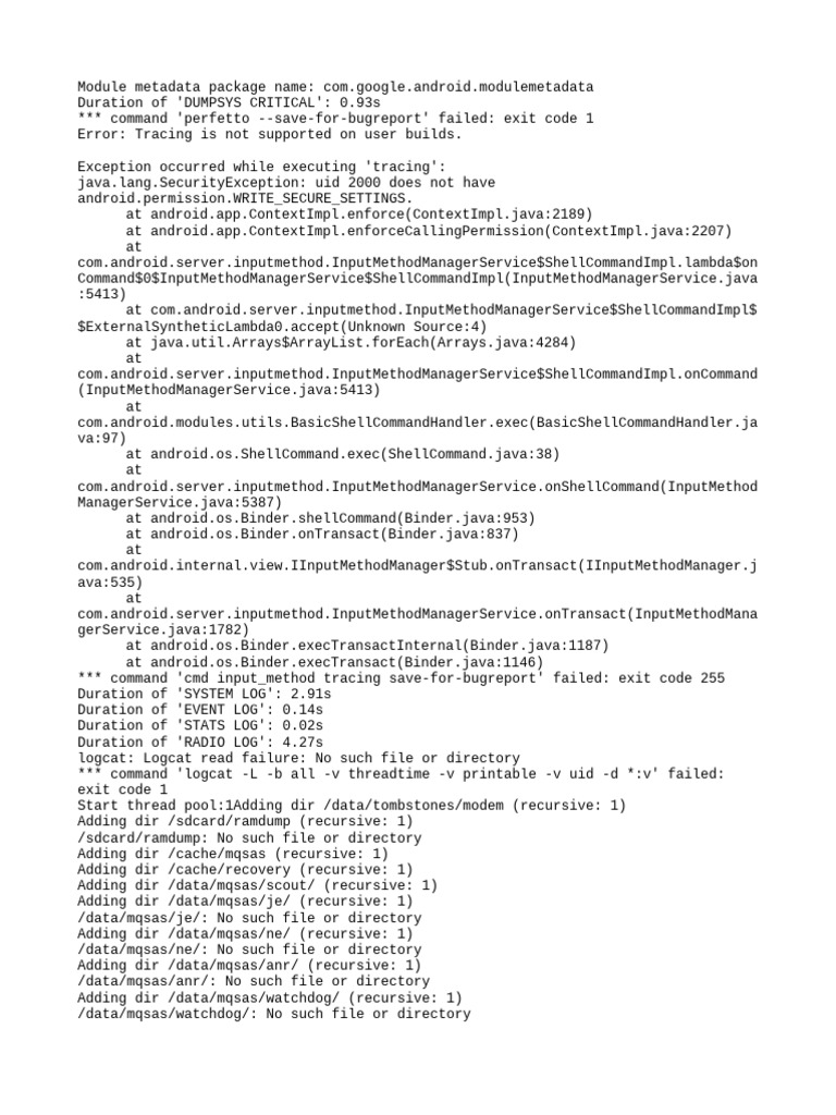 Bugreport Gram - in SKQ1.211019.001 2024 12 10 17 02 54 Dumpstate - Log ...