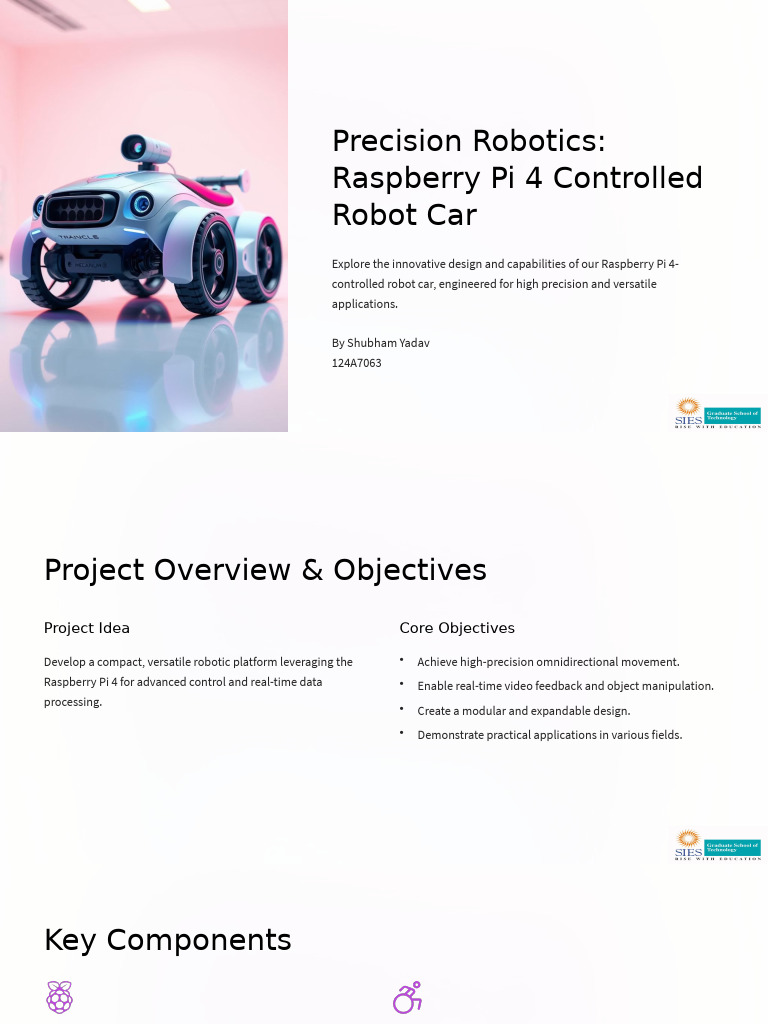 Raspberry Pi 4 Precision Robot Car | PDF | Robotics | Robot
