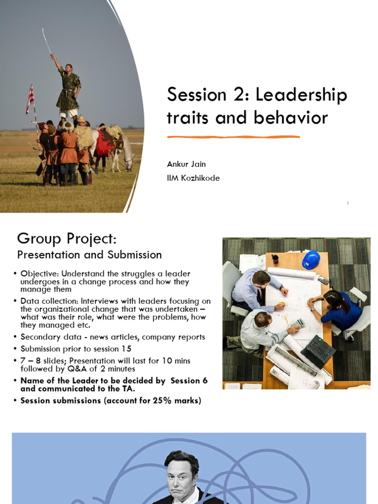 2 - Leadership Traits and Behavior | PDF | Elon Musk | Psychological ...