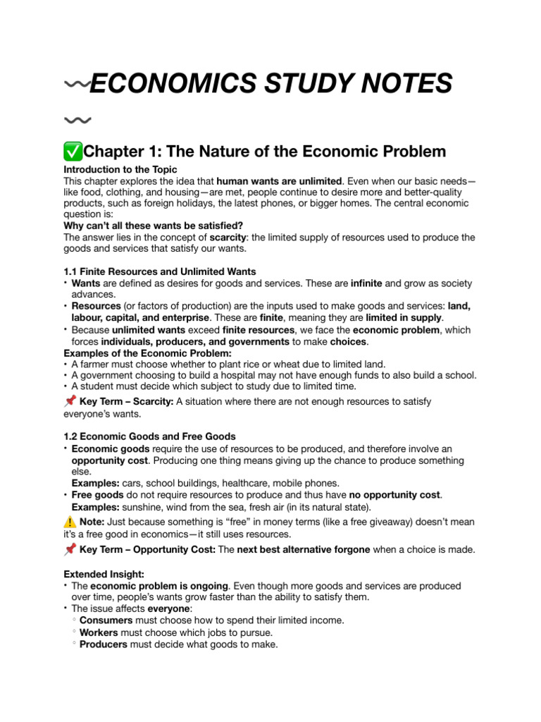 Understanding Economic Resources | PDF | Supply (Economics ...