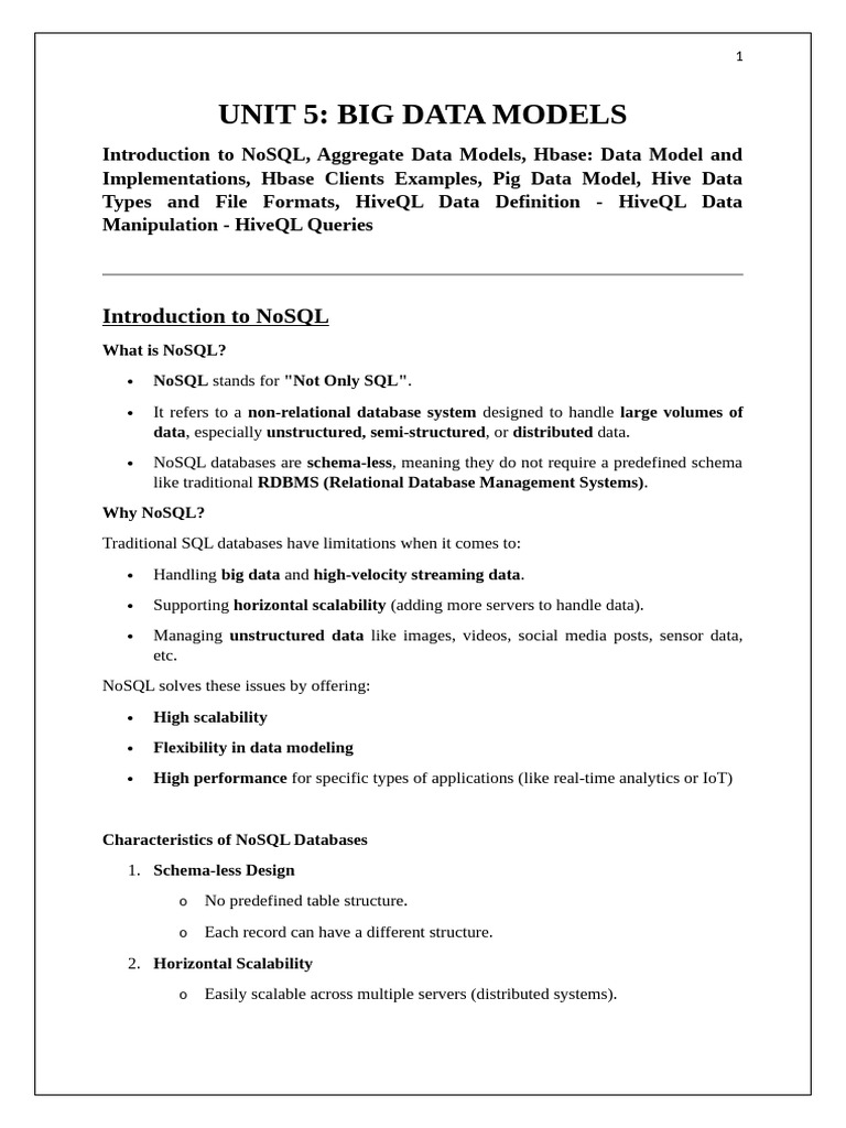 Introduction to NoSQL Databases | PDF | No Sql | Databases