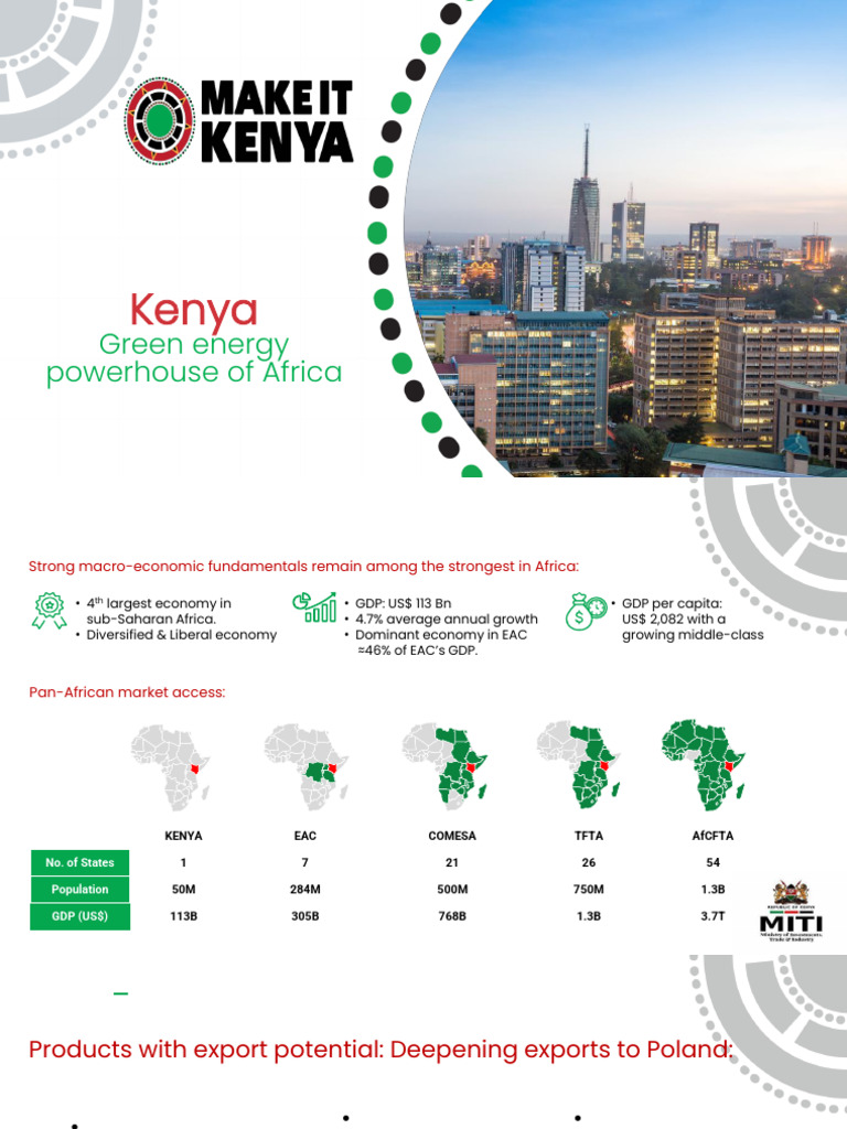 Kenya: Africa's Green Energy Investment Hub | PDF | Economies