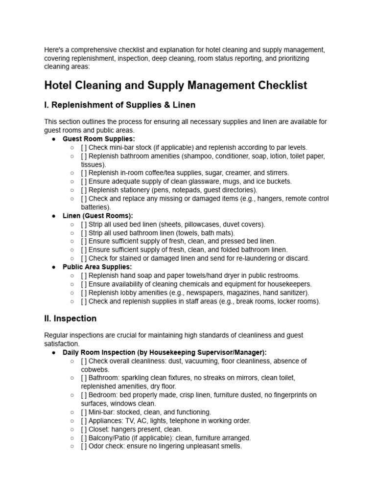 Hotel Amenities Restocking Guide | PDF | Housekeeping | Bathroom