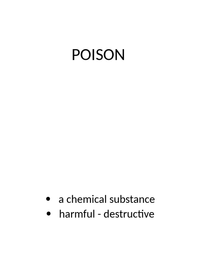 Poison by Roald Dahl Overview | PDF