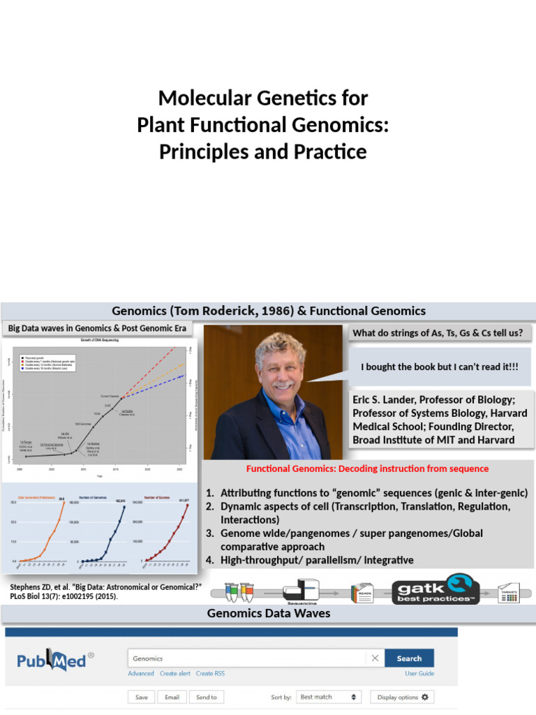 CLass 1 - Intro To The Course - 2n Sept - 2024 | PDF | Genomics | Genetics