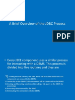 Brief Overview of JDBC Process