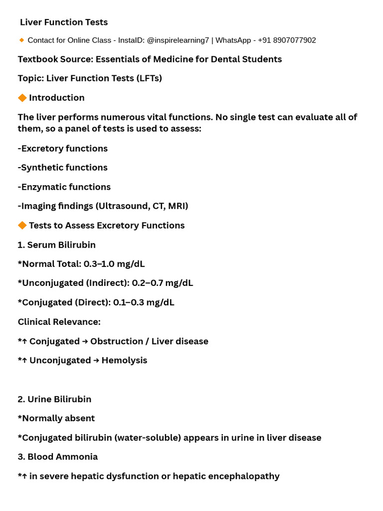 Understanding Liver Function Tests | PDF | Liver | Abdomen