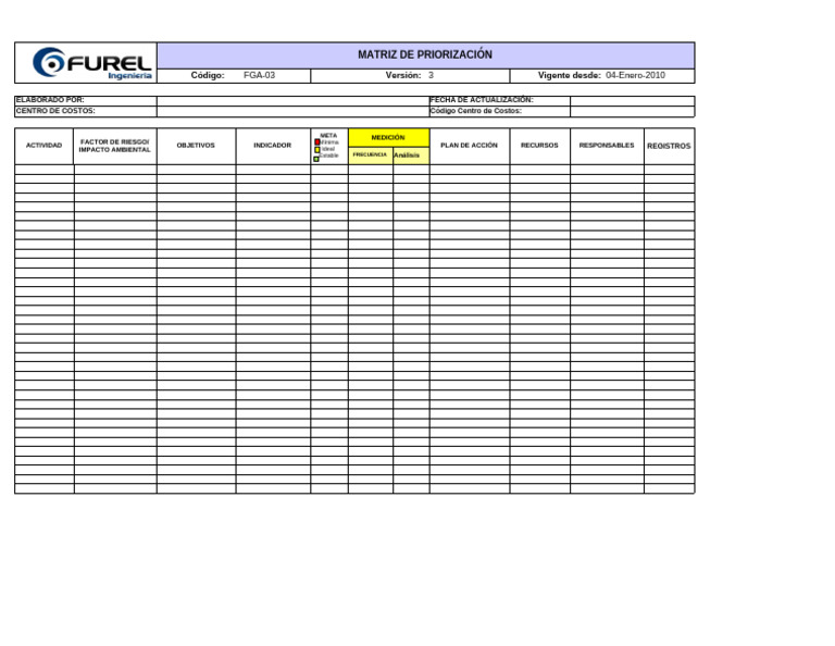 Fga-03 Matriz de Priorización | PDF