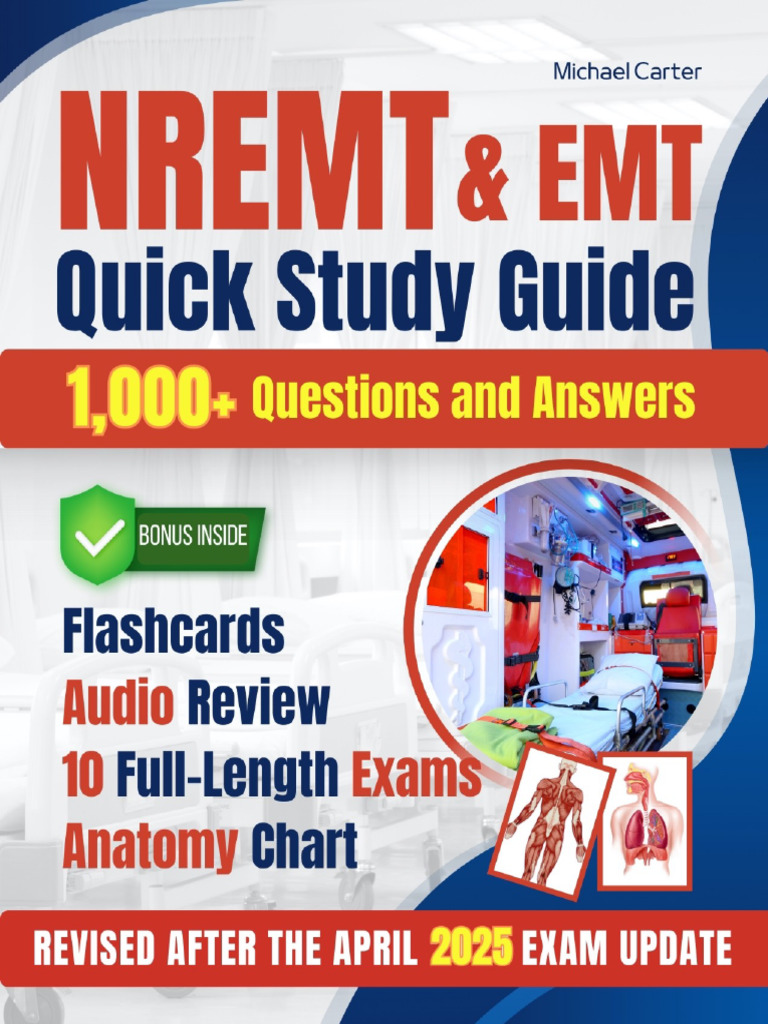 NREMT & EMT Exam Prep Guide | PDF | Respiratory Tract | Emergency ...