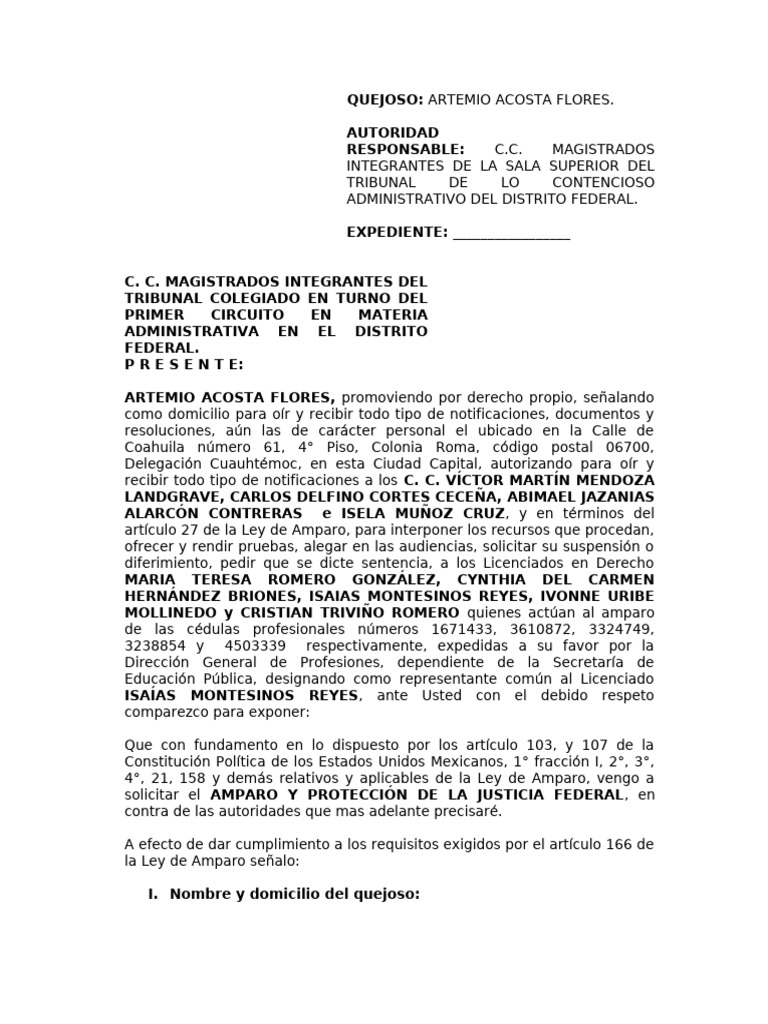 Juicio de Amparo | PDF | Estatuto de limitaciones | Caso de ley