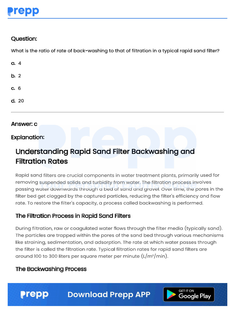 Rapid Sand | PDF