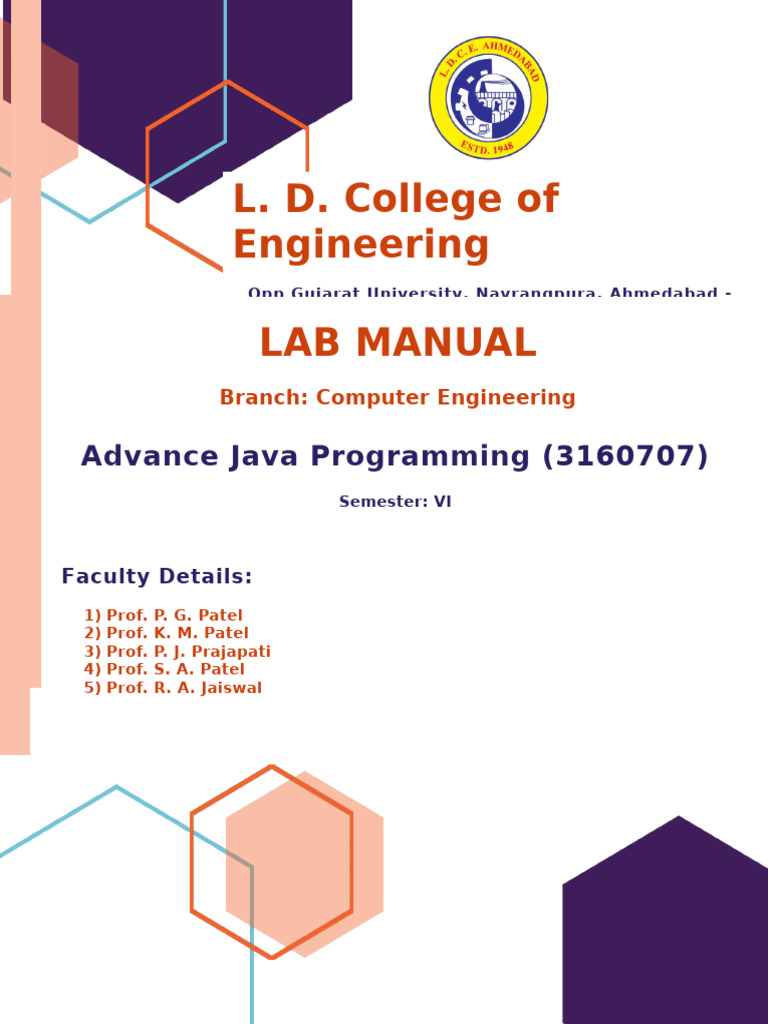 Advance Java Programming Lab Manual | PDF | Network Socket | Port ...
