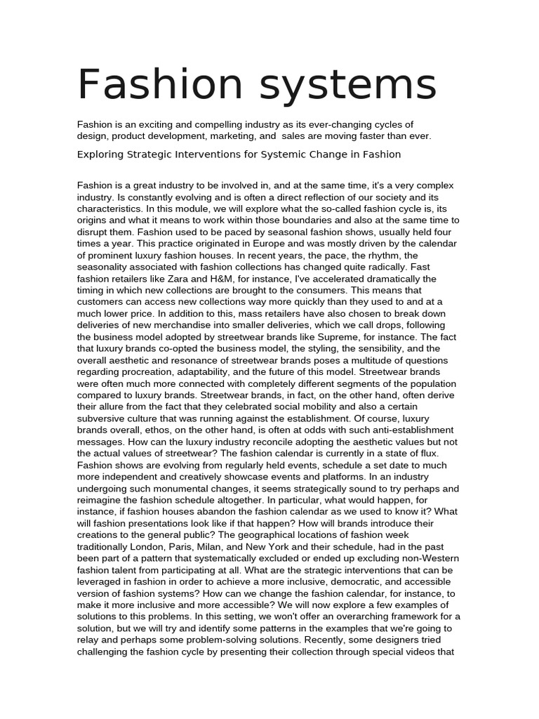 Fashion Sistems | PDF | Fashion | Recycling