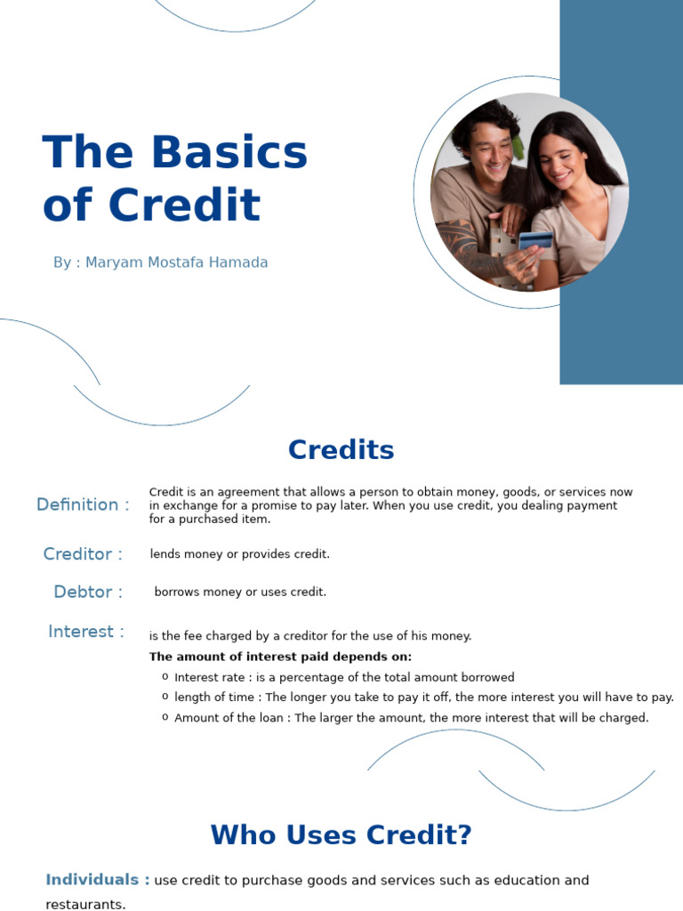Understanding Credit Basics and Types | PDF | Credit | Finance & Money ...