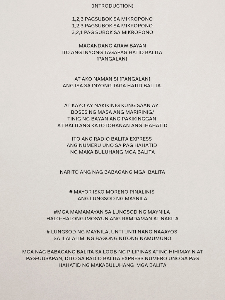 (Introduction) 1,2,3 Pagsubok Sa Mikropono 1,2,3 Pagsubok Sa Mikropono ...