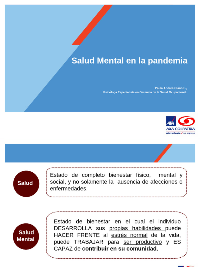 Salud Mental en La Pandemia | PDF | Las emociones | Ira