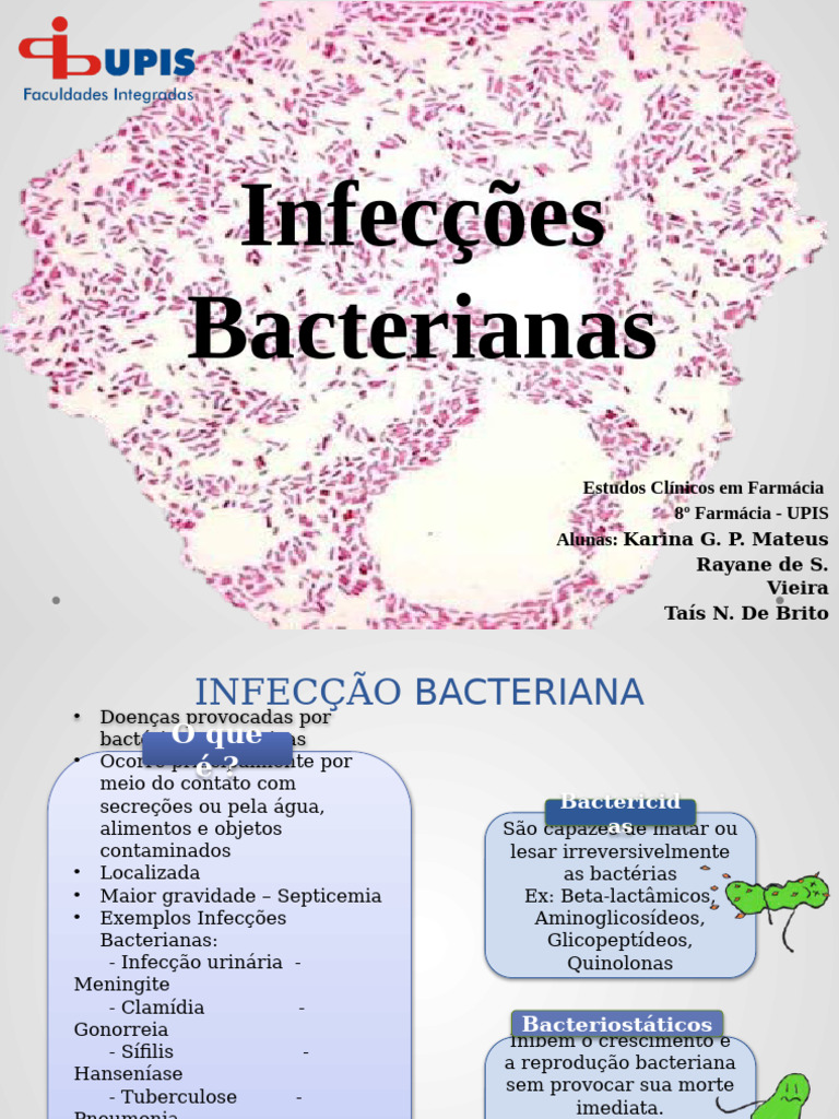 Infecções Bacterianas e Tratamentos | PDF | Bactérias | Infecção