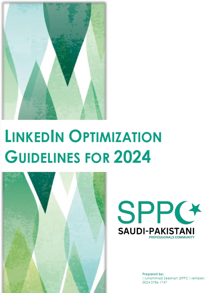 LinkedIn Profile Optimization Guide 2024 | PDF | Linked In | Résumé