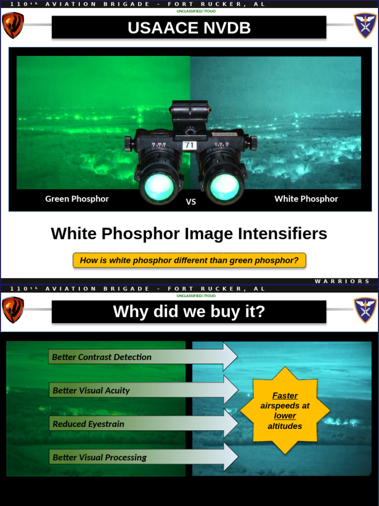 NVG - White Phosphor Brief | PDF | Light | Vision