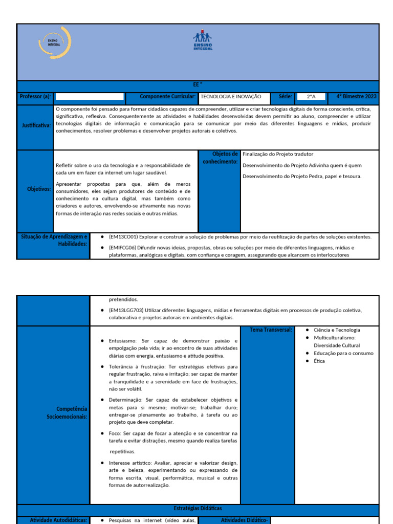 Tecnologia e Inovação na Educação | PDF | Swift (linguagem de ...