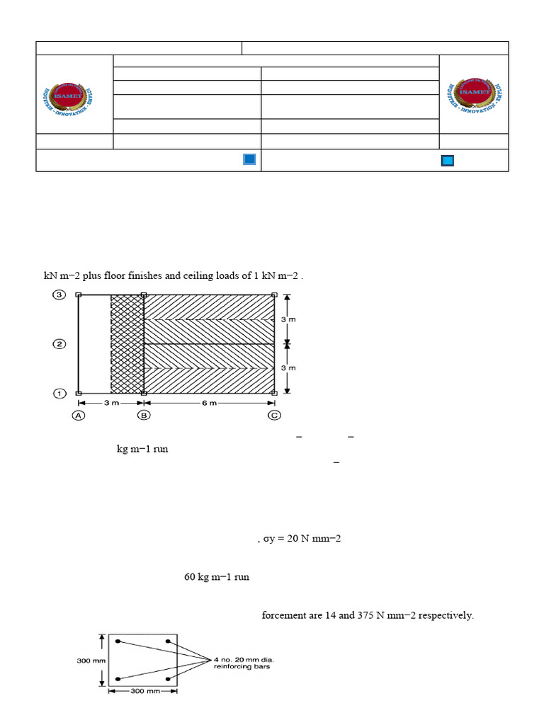 Structural Design Exam: Load Calculations | PDF
