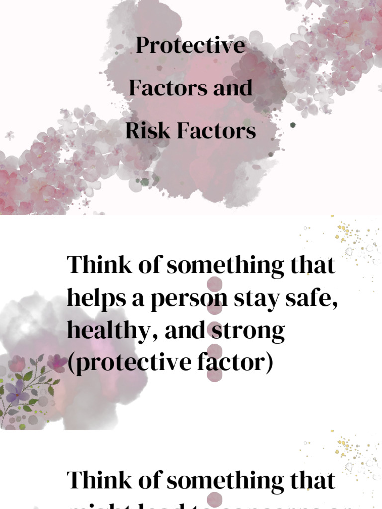 Understanding Risk and Protective Factors | PDF | Self Esteem | Stress ...