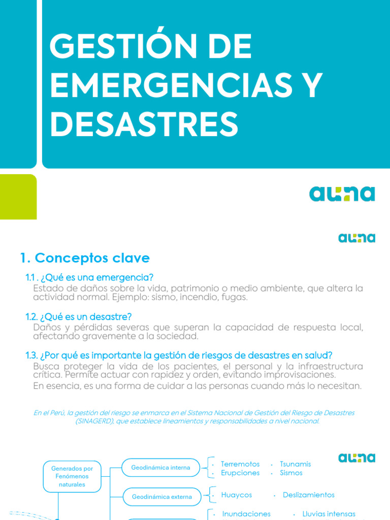 Gestión de Emergencias y Desastres en Salud | PDF | Desastres naturales ...