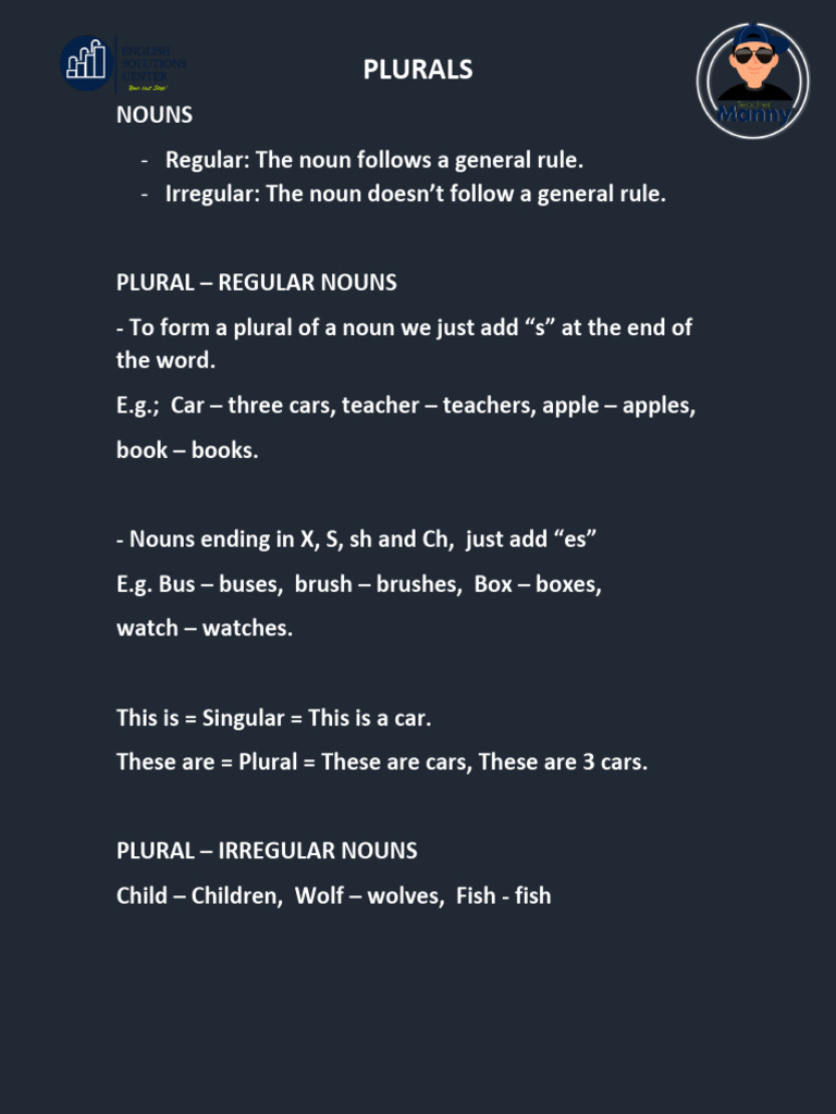 Plural Nouns | PDF