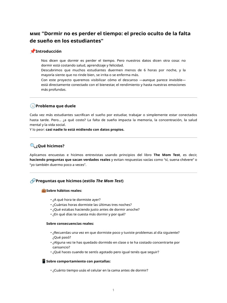 Impacto del Sueño en Estudiantes | PDF | Dormir | Las emociones