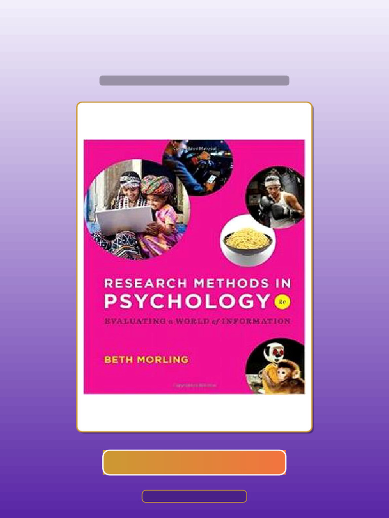 ForResearch Methods in Psychology Evaluating A World of Information 2E ...
