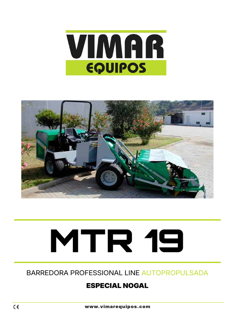 Barredora MTR 19 | PDF | Vehículos terrestres | Vehículo de motor
