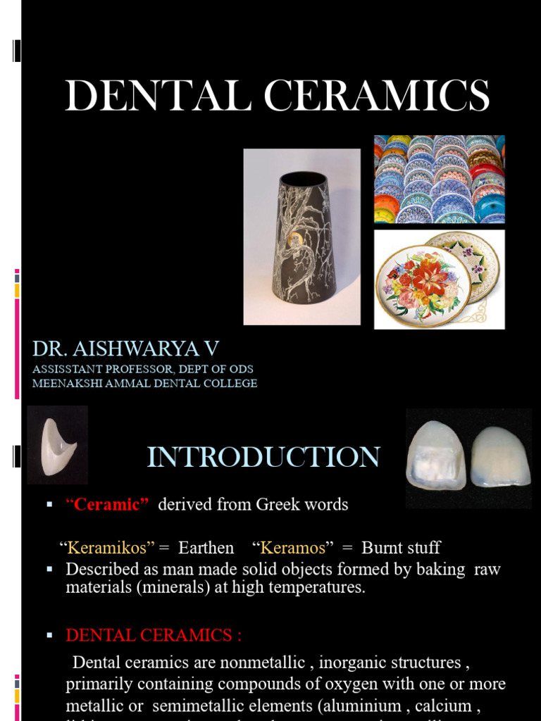 Overview of Dental Ceramics and Their Properties | PDF | Dental ...