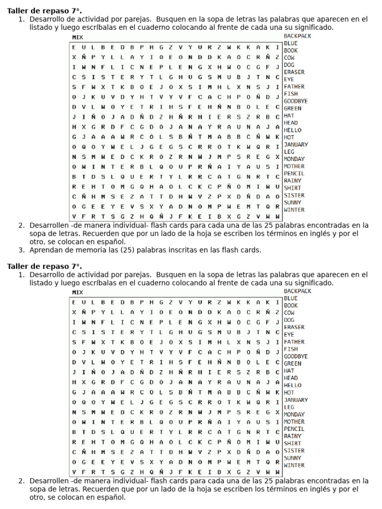 Taller de Repaso 7 | PDF