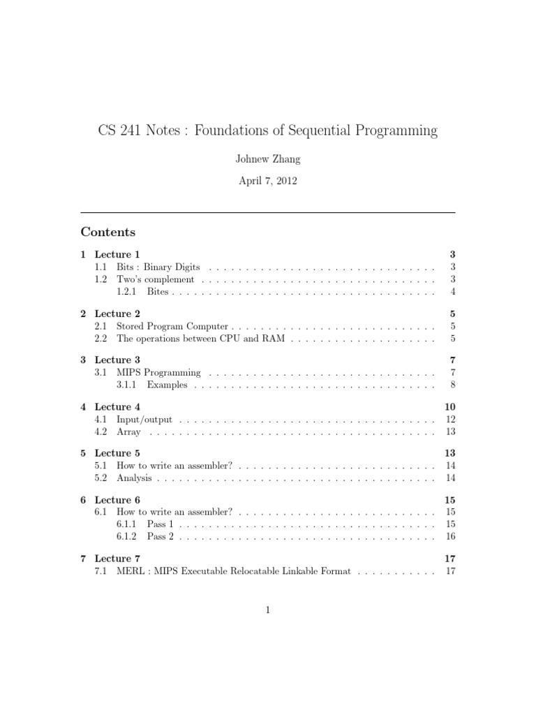 Sequential Programming Foundations Notes | PDF | Parsing | Computer Science