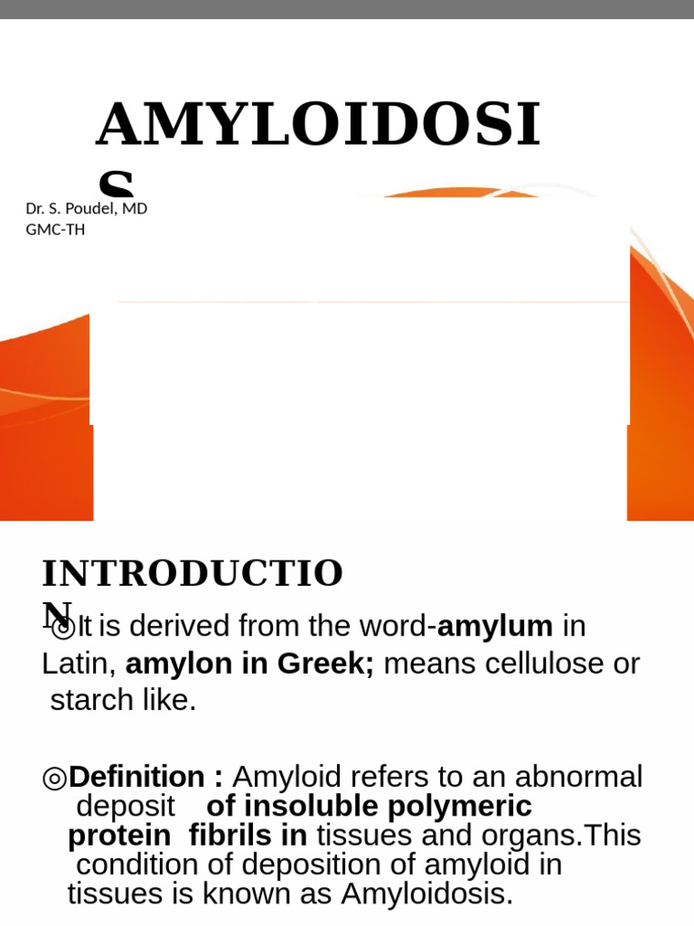 Understanding Amyloidosis: Overview and Impacts | PDF | Amyloid | Staining