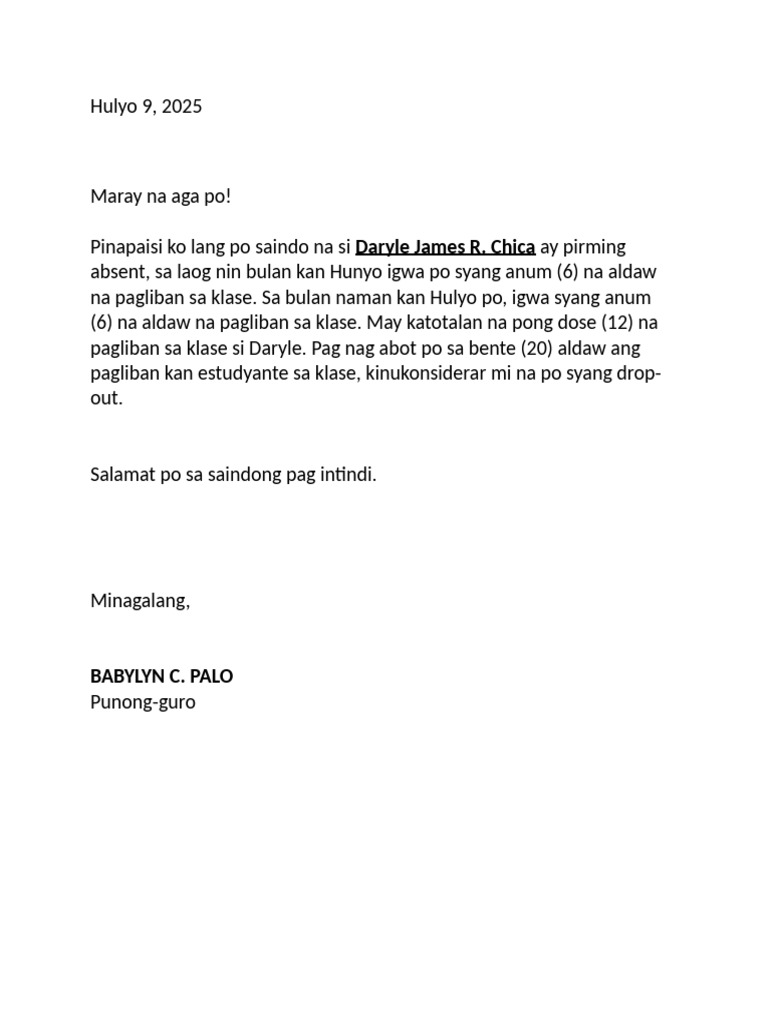Pagliban Sa Klase | PDF