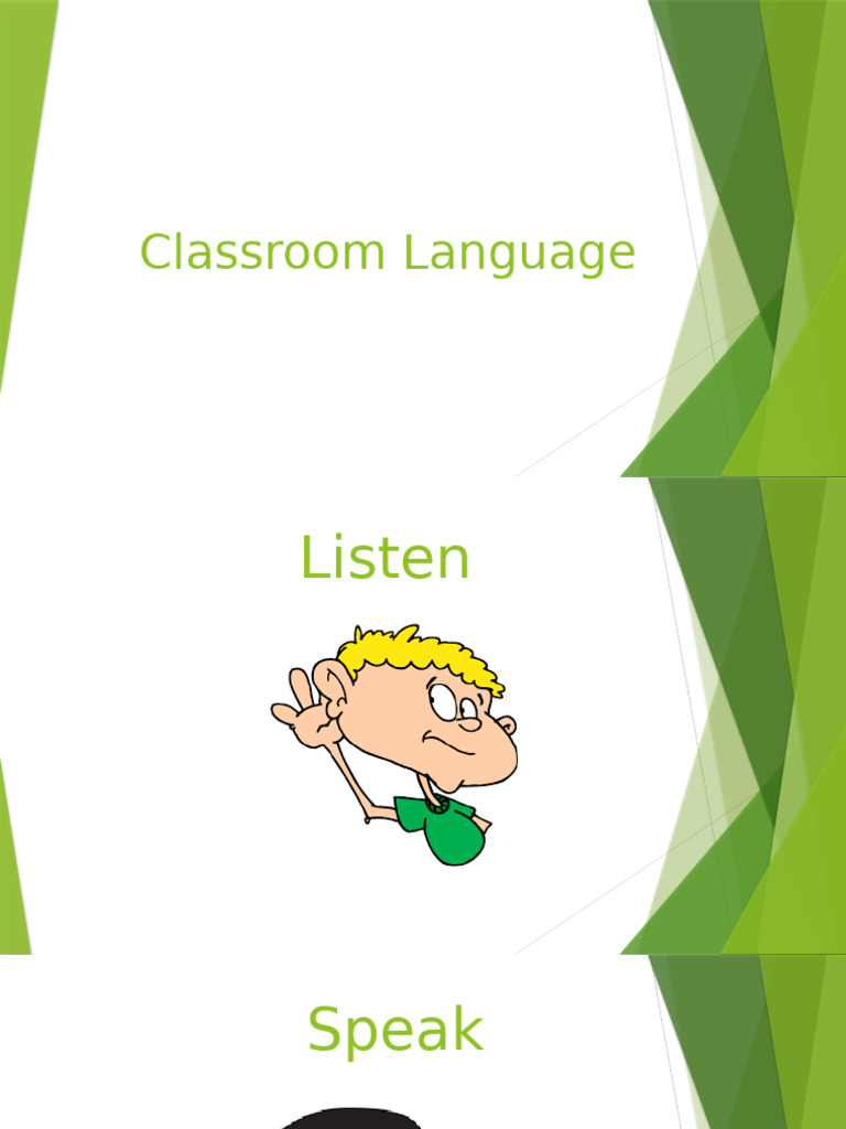 Classroom Language | PDF