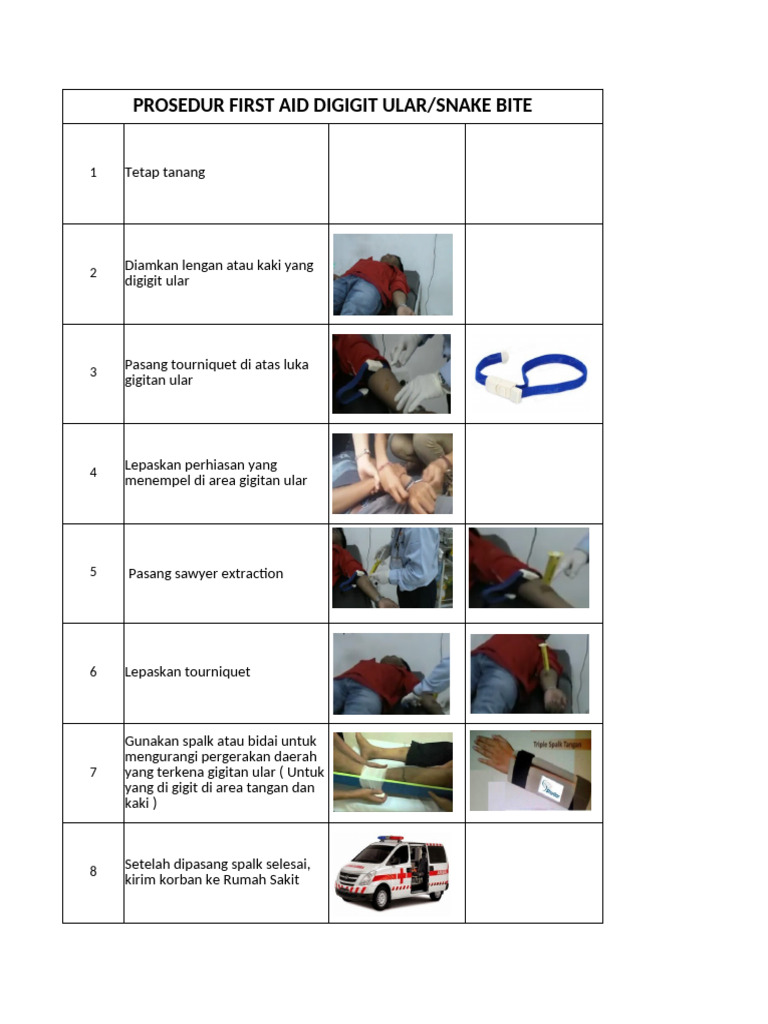 First Aid Snake Bite | PDF