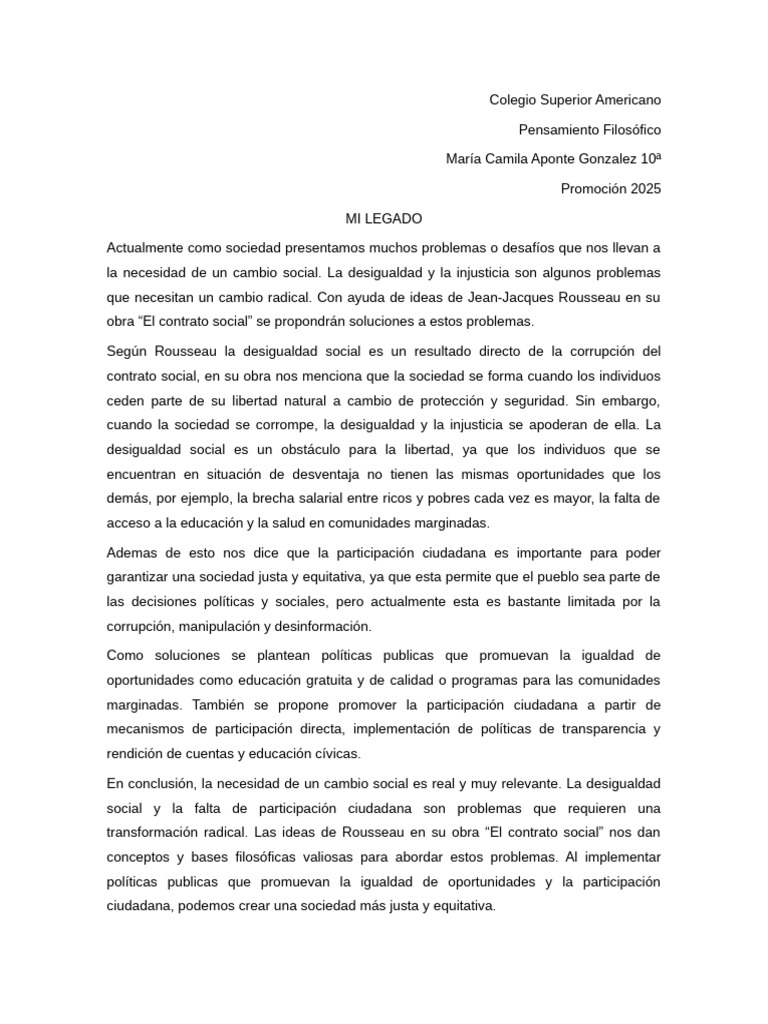 Soluciones a la Desigualdad Social | PDF | Desigualdad social ...