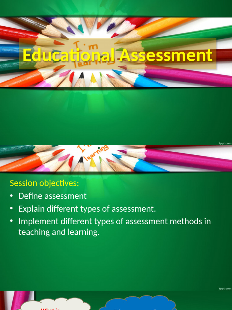 Understanding Educational Assessment | PDF | Educational Assessment ...
