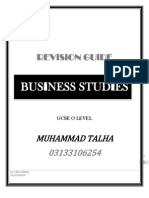 Business Studies Revision Guide O Level
