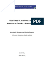 Gestão de Blocos Operatórios: Modelos e Indicadores