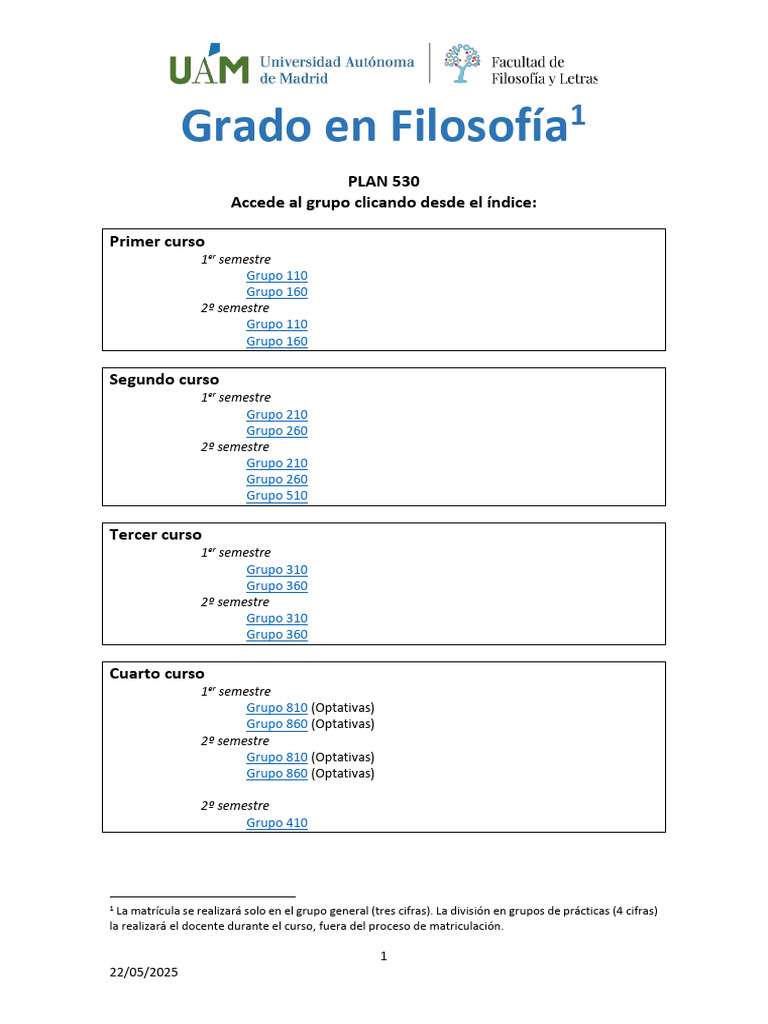 Plan de Estudios Grado en Filosofía 2025-2026 | PDF | Science ...