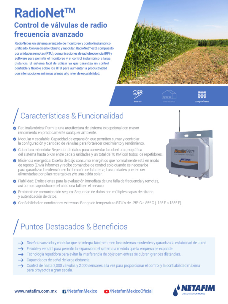 One Page Radionet 2021 v1 | PDF | Inalámbrico | Ingeniería de confiabilidad