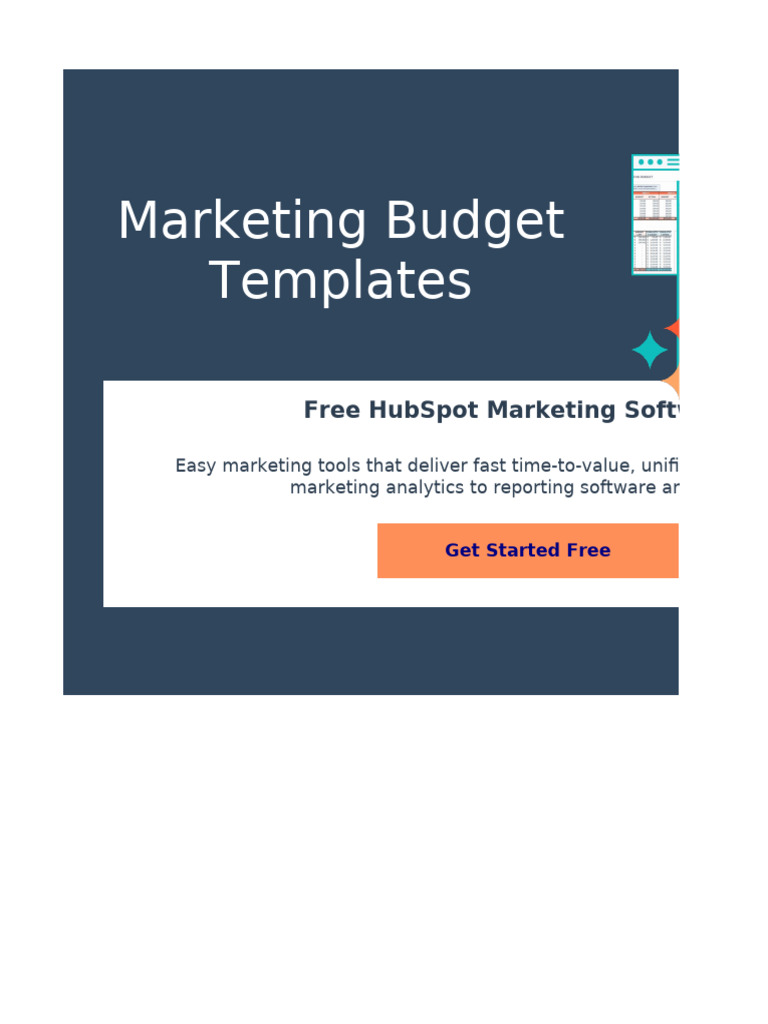 Marketing Budget Template Overview | PDF | Budget