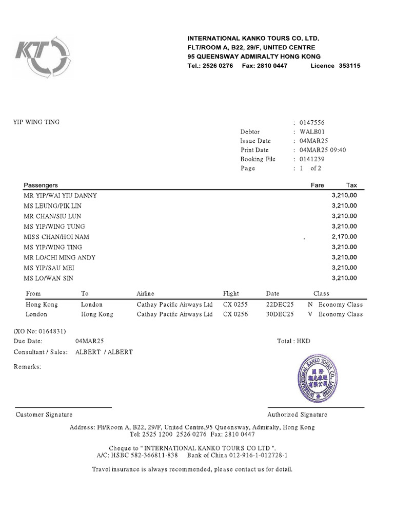 Total Receipt Summary: $68,840.00 | PDF